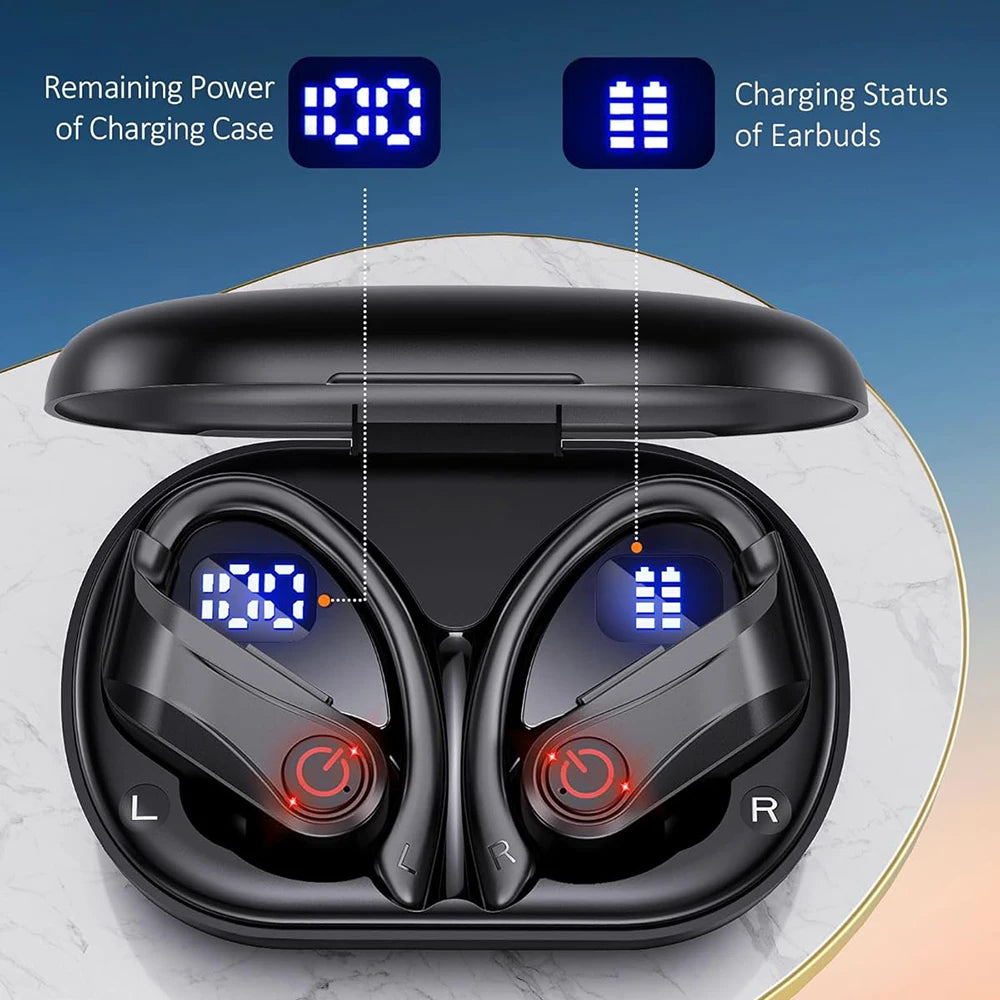 SHUKE Wireless Earbuds Bluetooth With Built In Microphone Waterproof