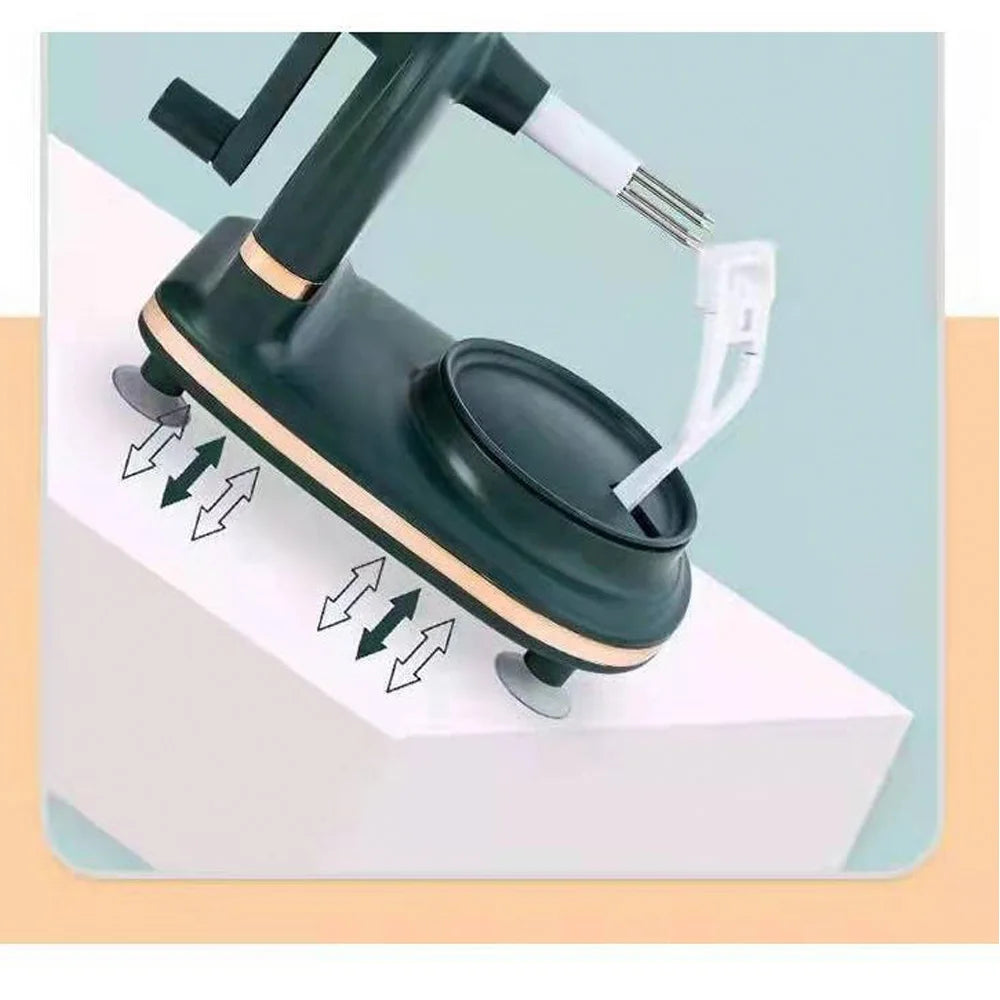 Multi Function Apple Peeler Slicer Corer with Suction Grip Stainless Steel Blade Safe Quick Fruit Prep Kitchen Gadget Tools Home