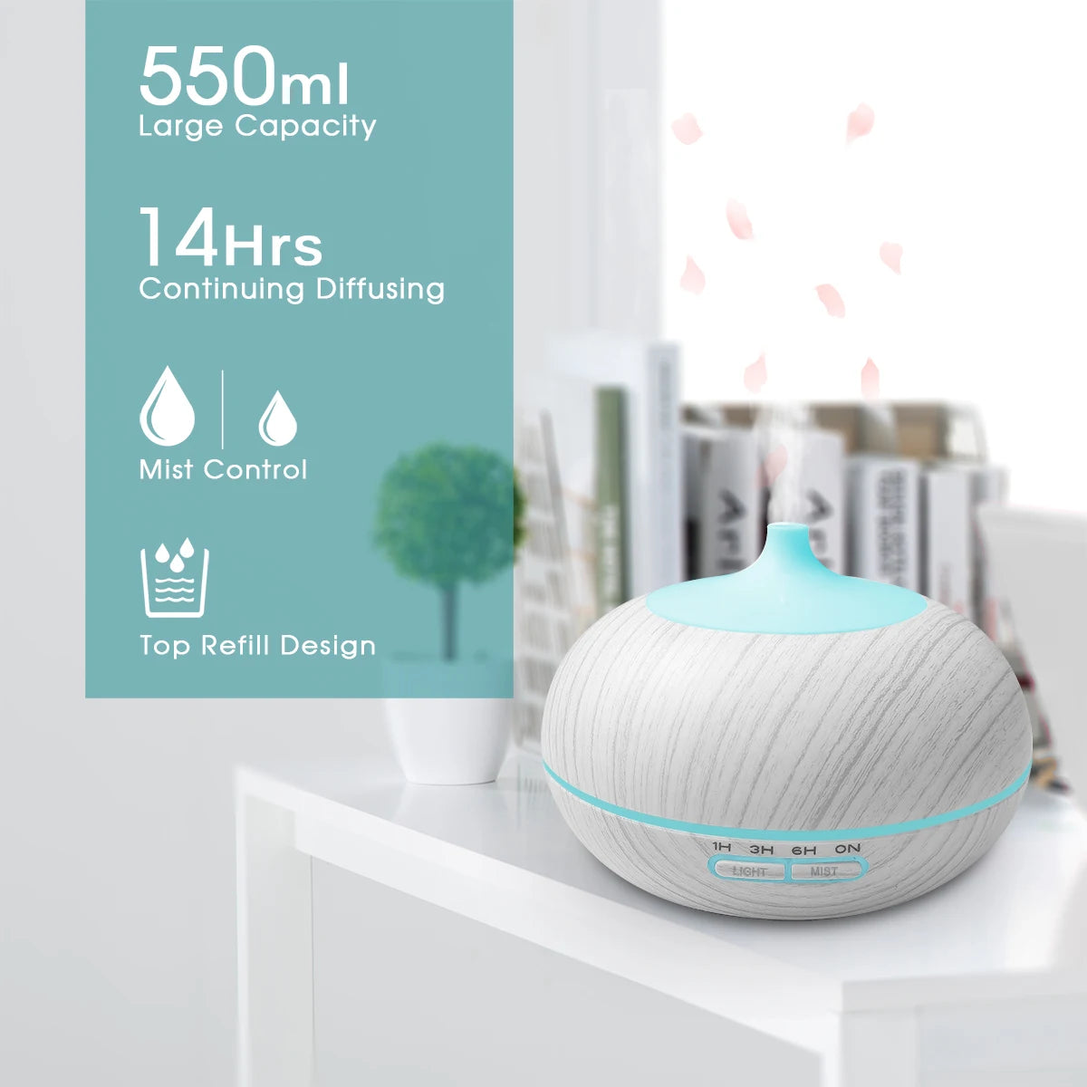 Miflame Essential Oil Humidifier Aromatherapy Diffuser