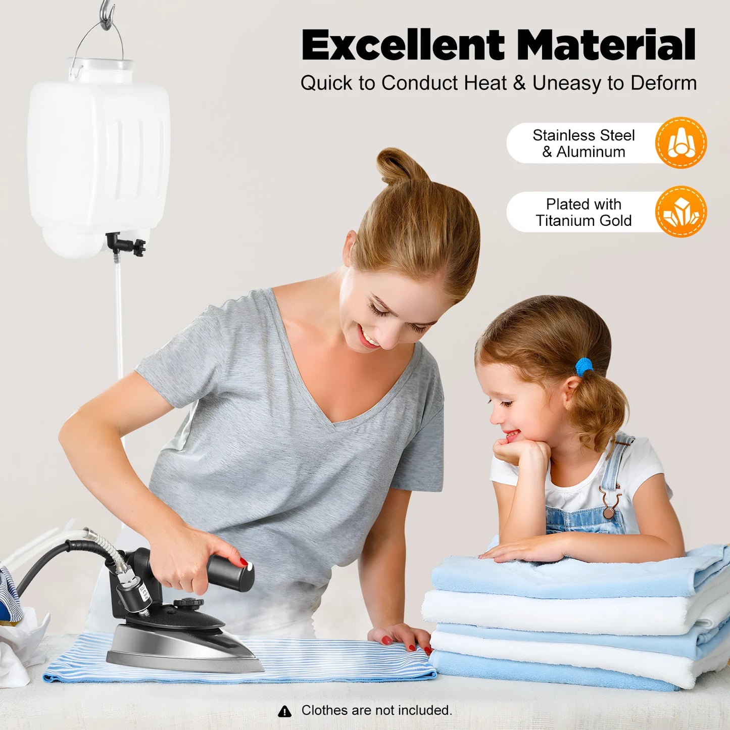 Sweetmile 1200W Electric Steam Iron with Adjustable Temperature 60-220C