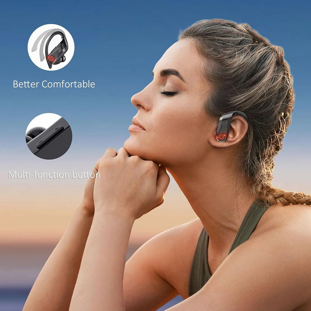 SHUKE Wireless Earbuds Bluetooth With Built In Microphone Waterproof