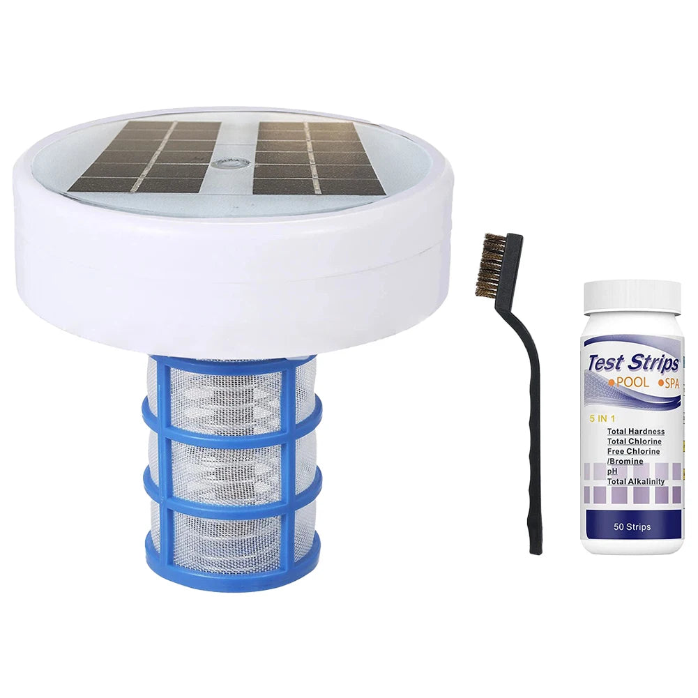 Copper Pool Ionizer Floater Solar Charged Auto Switch 35000 Gal