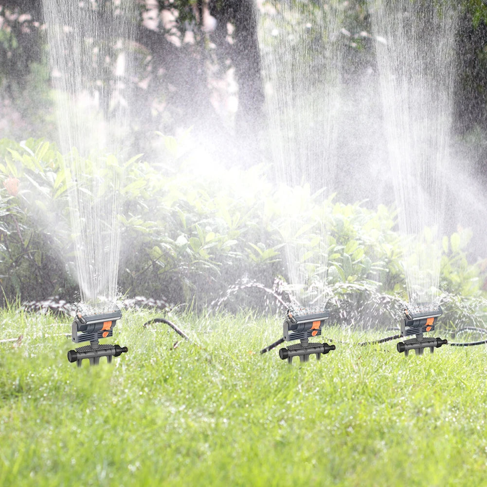 APWIKOGER Oscillating Sprinkler 4 Mode Lawn Swing With 16 Nozzles