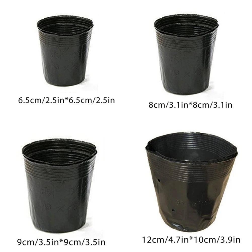 Soft Plastic Seedling Planters Set 100 Pieces For Flower And Vegetable Gardening