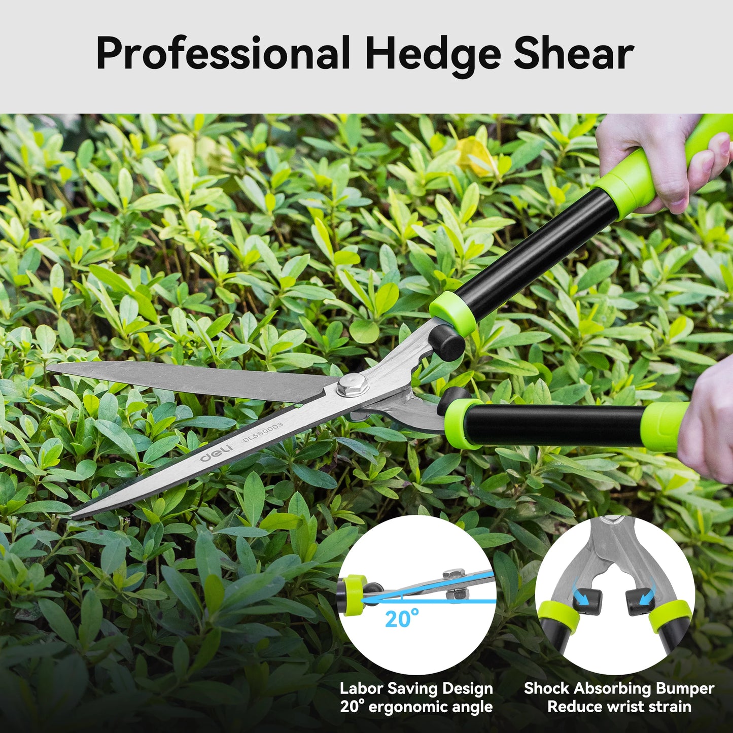 Deli 3 Piece Garden Tool Set Loppers Pruners Hedge Clippers