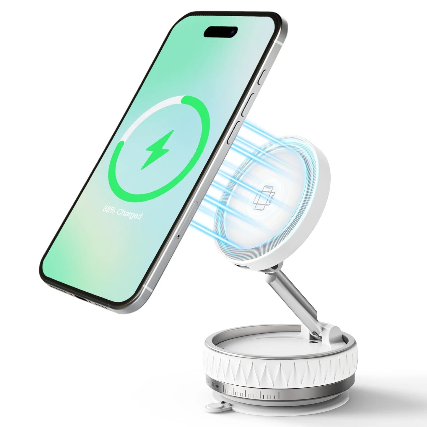 15W Wireless Car Charger Phone Holder N55 Magnetic Rotatable