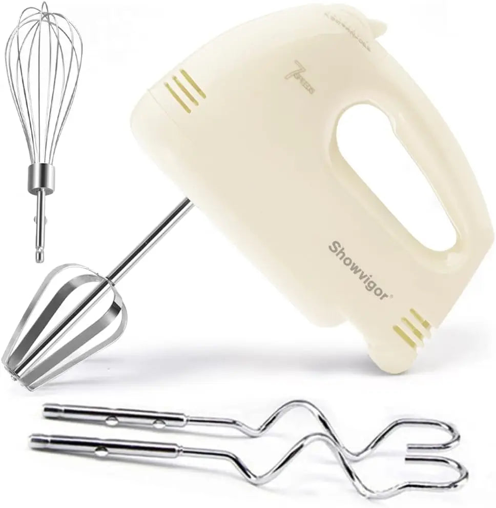 XMSJ Electric Hand Mixer 180W Turbo Boost 7 Speeds