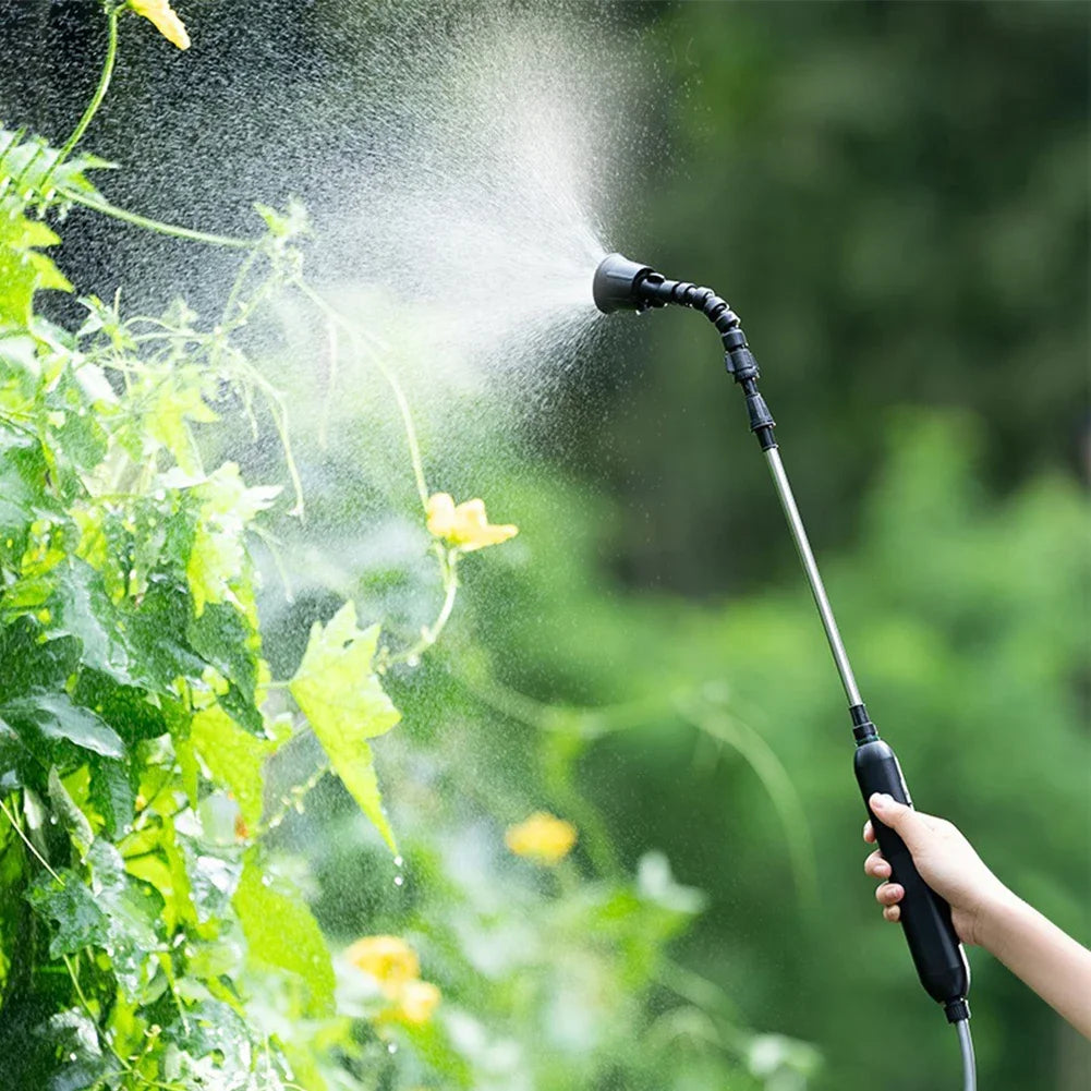 Portable Electric Garden Sprayer With Telescopic Handle And Nozzles