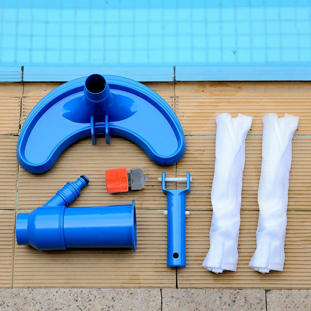 Professional Pool Vacuum Cleaning Tool Set With Brush EU Plug For Spa
