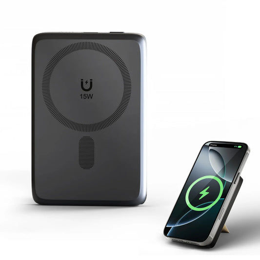 Magnetic Wireless Charging Station 10000W Power Bank 3-In-1