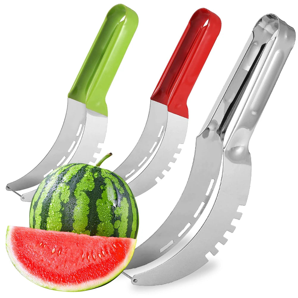 Shunmaii Stainless Watermelon Slicer With Non Slip Handle