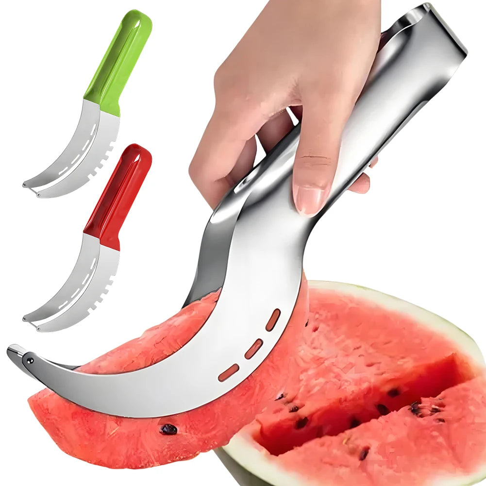 Shunmaii Stainless Watermelon Slicer With Non Slip Handle