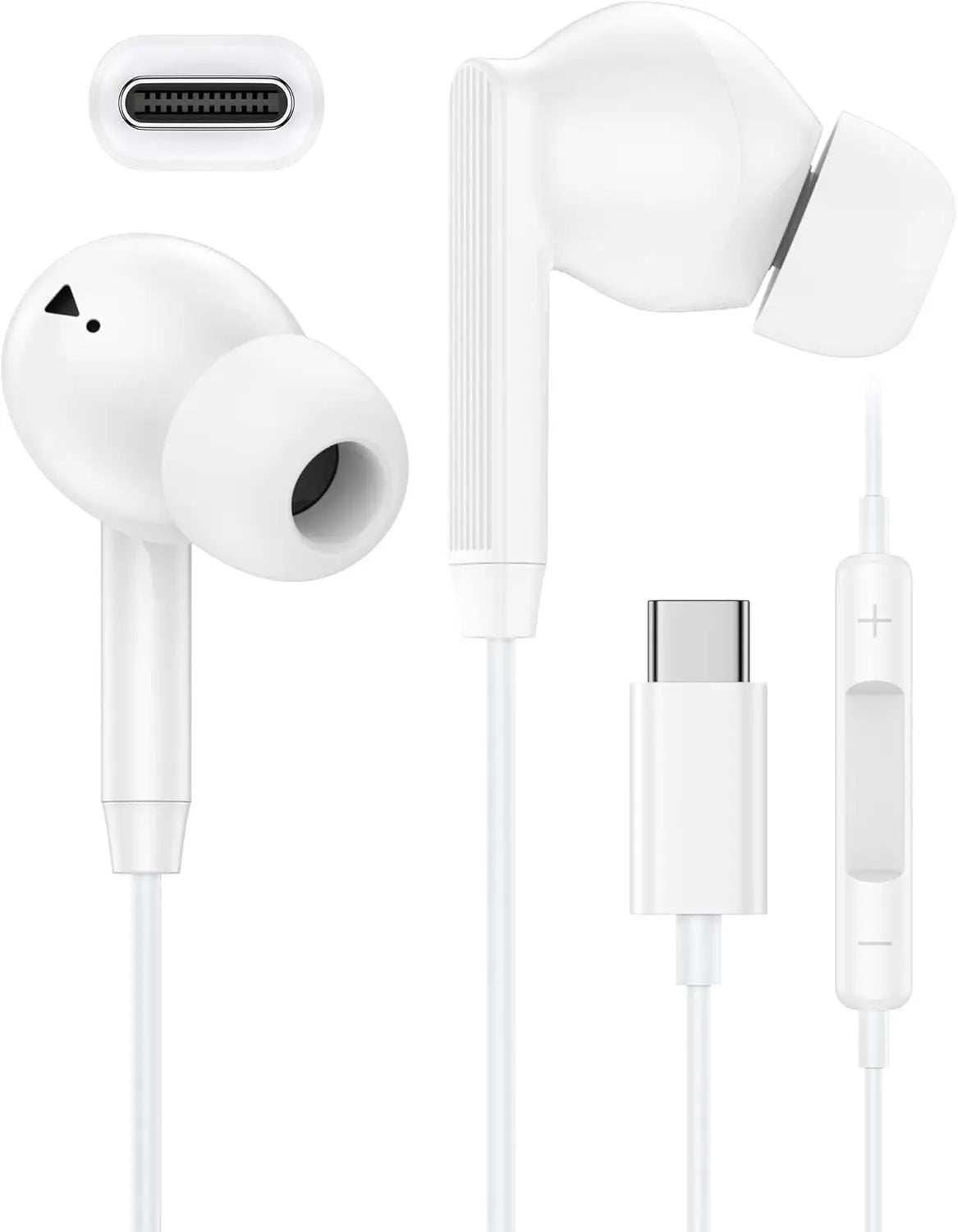 USB-C Wired Earbuds With Microphone For Smartphones