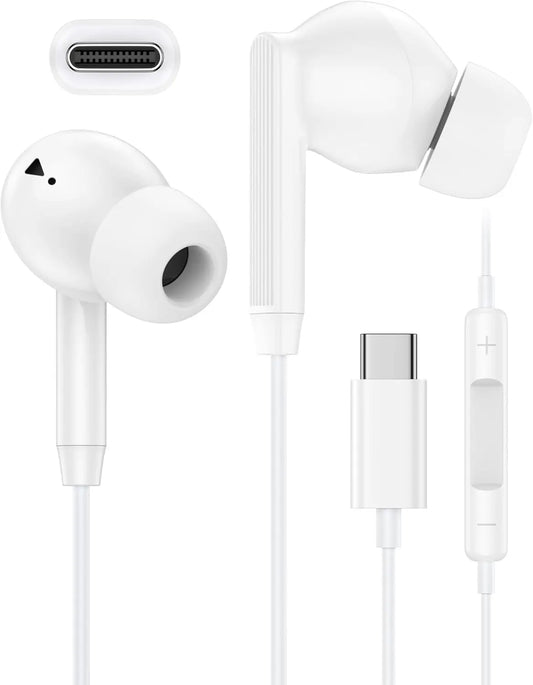 USB-C Wired Earbuds With Microphone For Smartphones