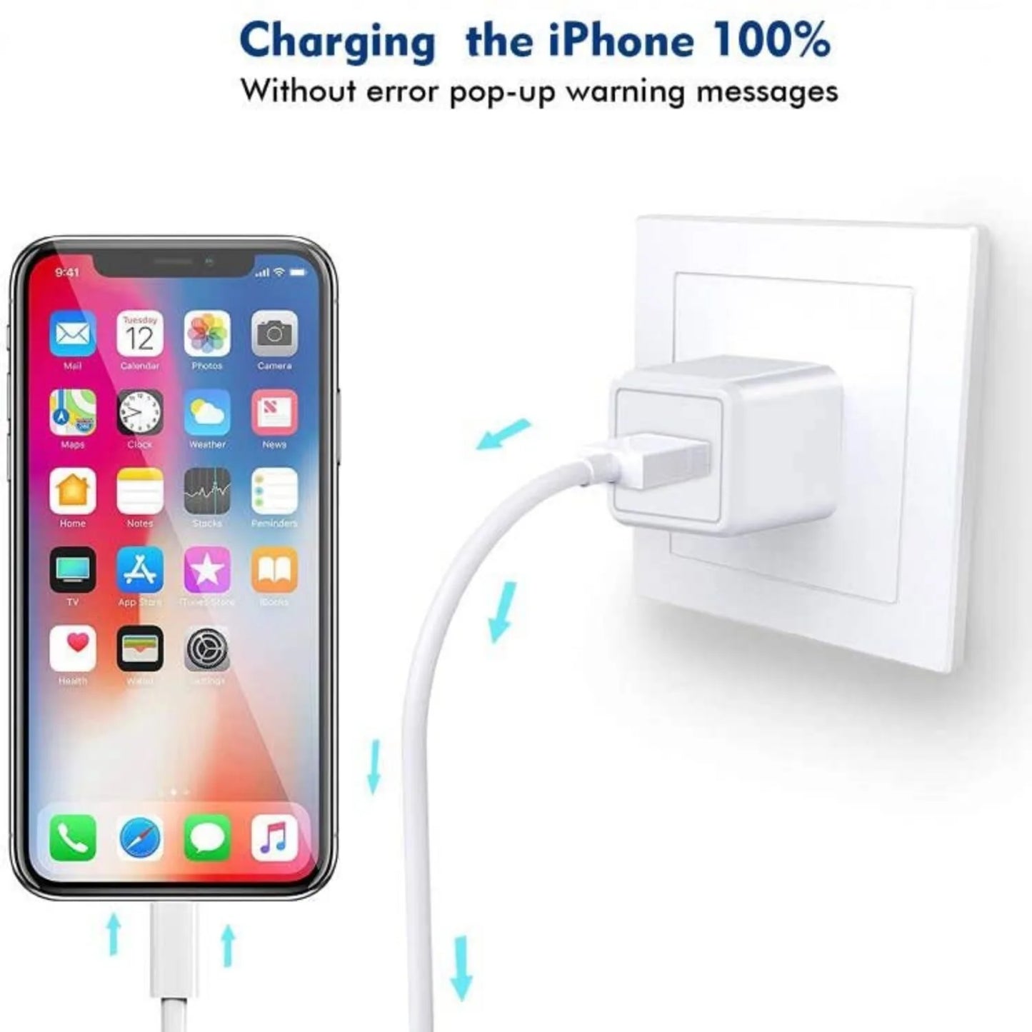 SANPRIO 2-Pack Lightning Cable and USB Wall Charger Set