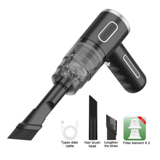Portable Wireless Car Vacuum Cleaner With HEPA Filter For Home
