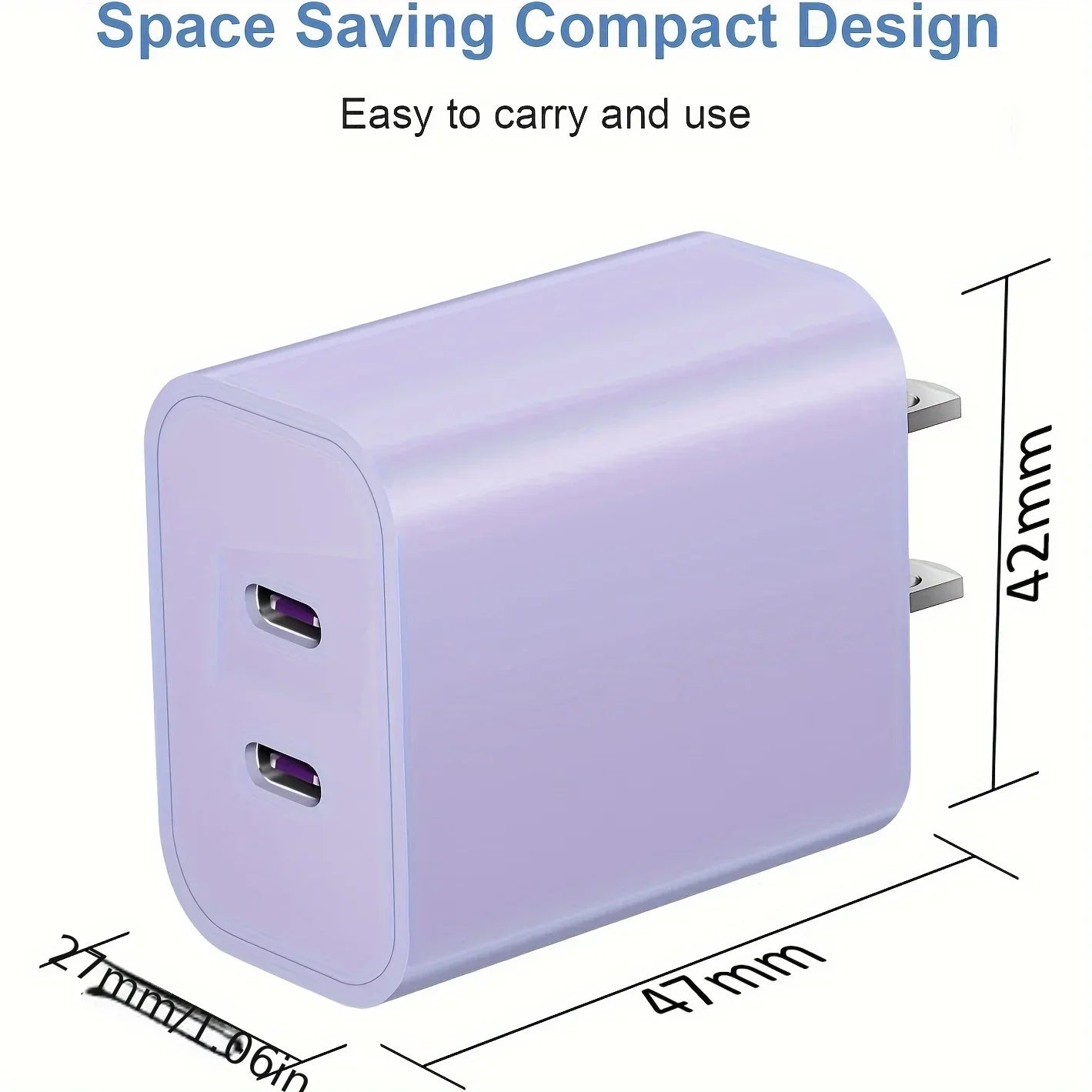 SANPRIO 2Pack 40W Dual USB C Charger IPhone 15 Pro