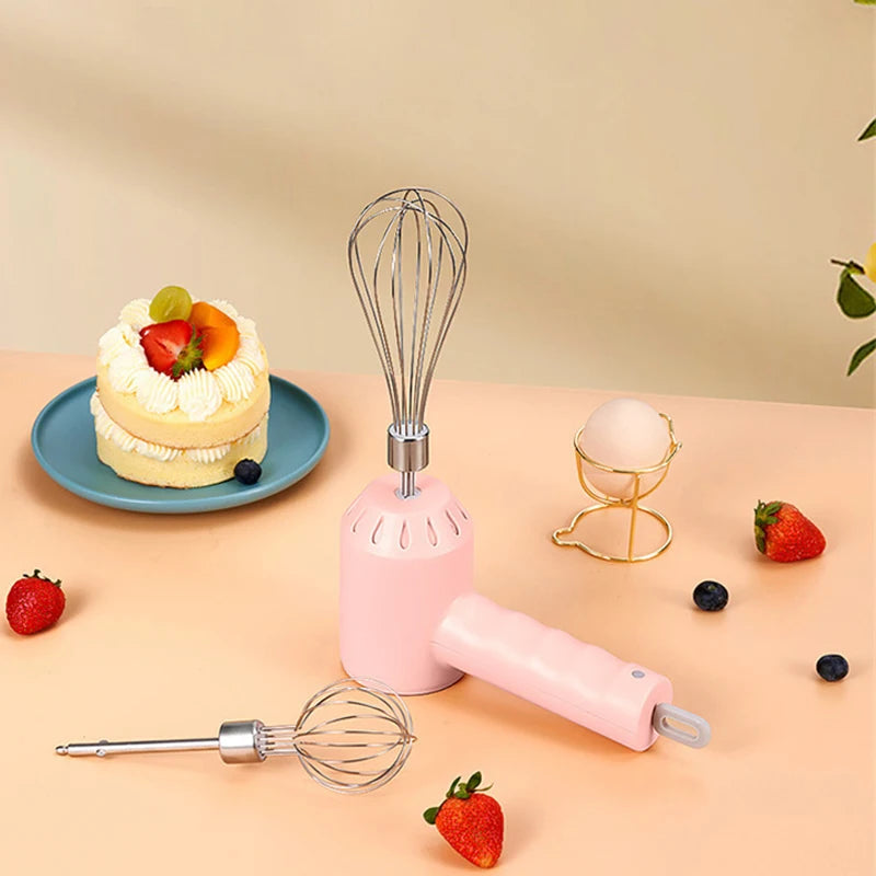 Electric Food Mixer Wireless Portable Hand Blender 3 Speeds High Power Dough Blender Egg Beater Baking Hand Mixer Kitchen Tools