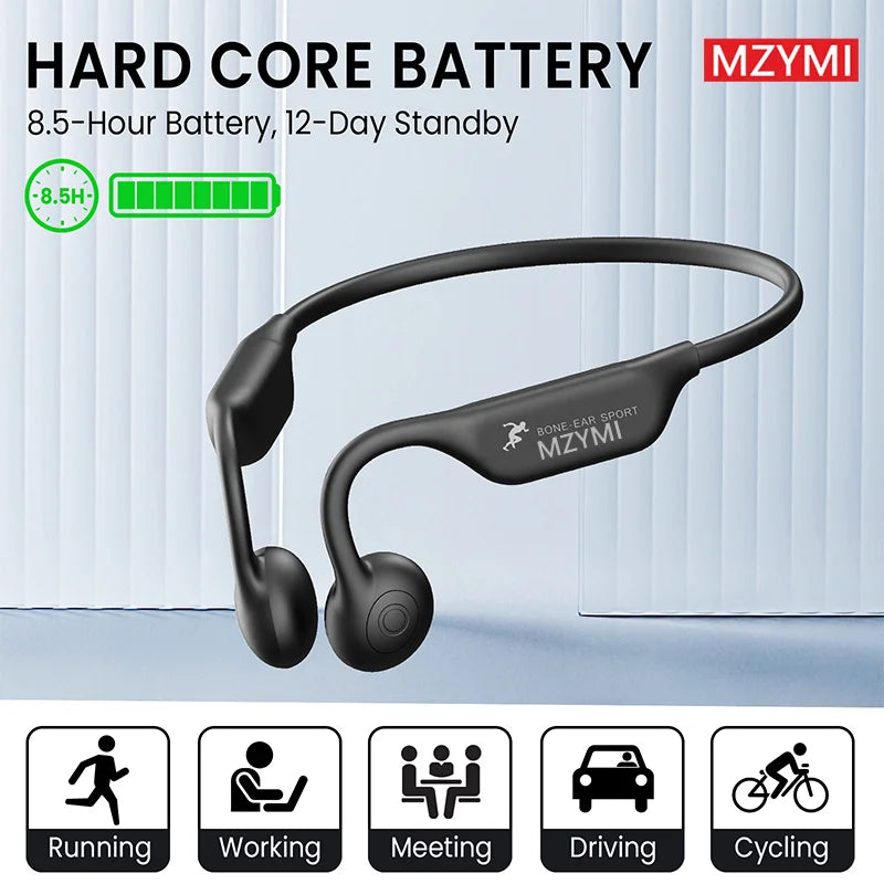 INMAS A18 Bone Conduction Neckband Earphones Built-In Microphone IP56 Waterproof