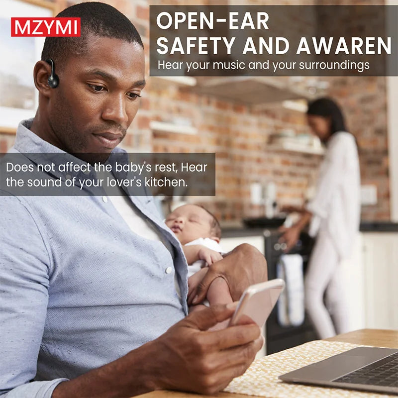 INMAS A18 Bone Conduction Neckband Earphones Built-In Microphone IP56 Waterproof