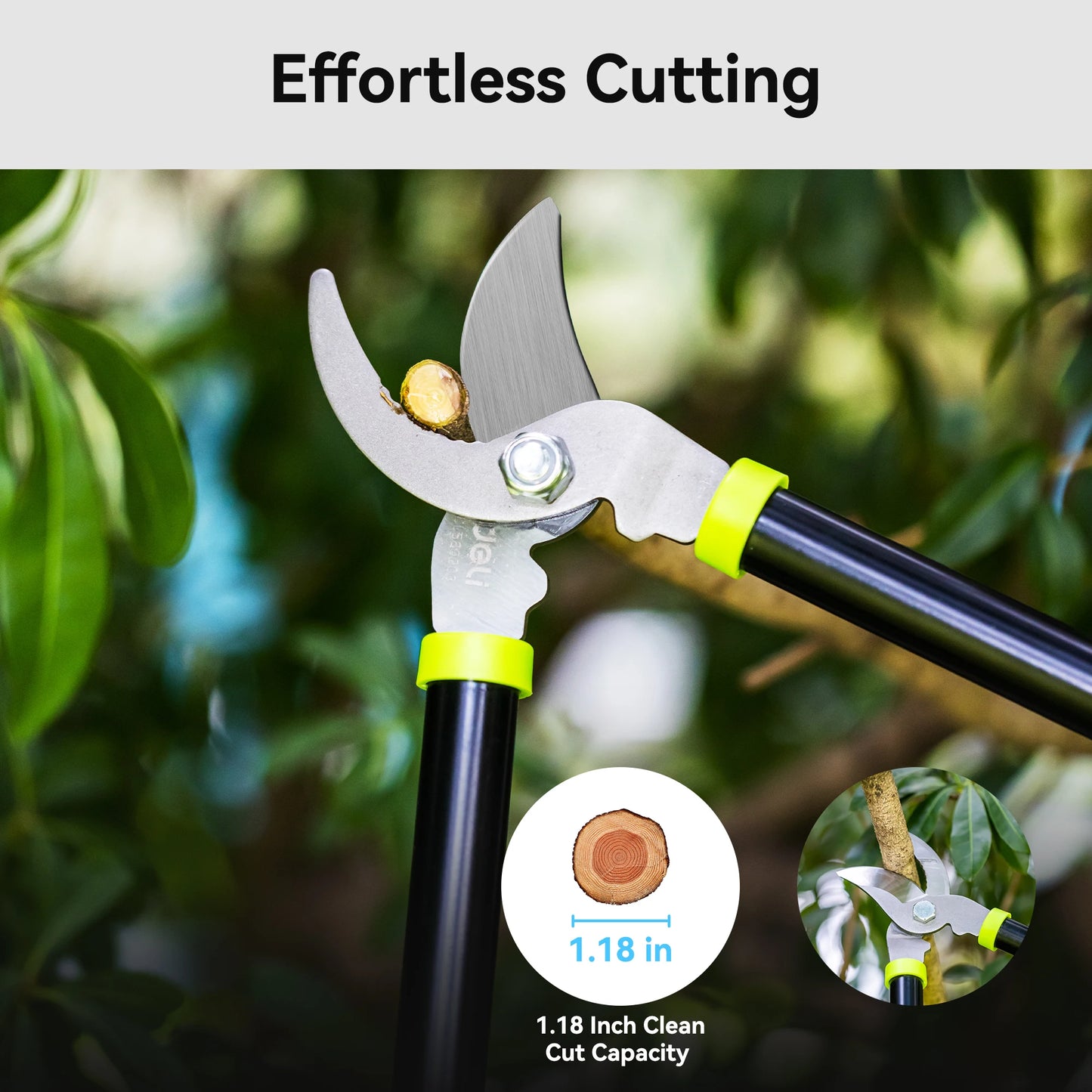 Deli 3 Piece Garden Tool Set Loppers Pruners Hedge Clippers