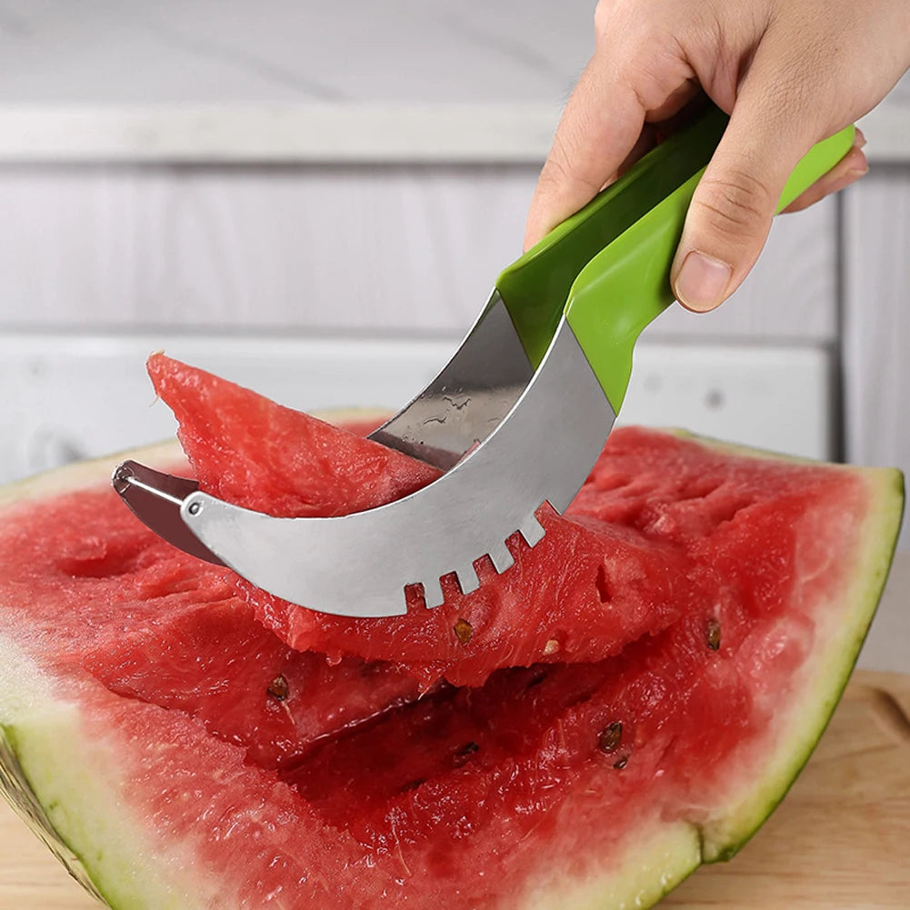 Shunmaii Stainless Watermelon Slicer With Non Slip Handle