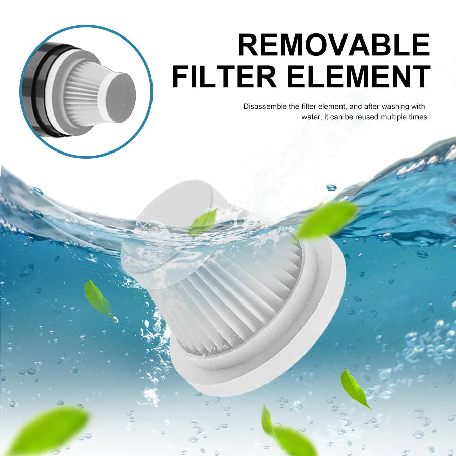 Portable Wireless Car Vacuum Cleaner With HEPA Filter For Home