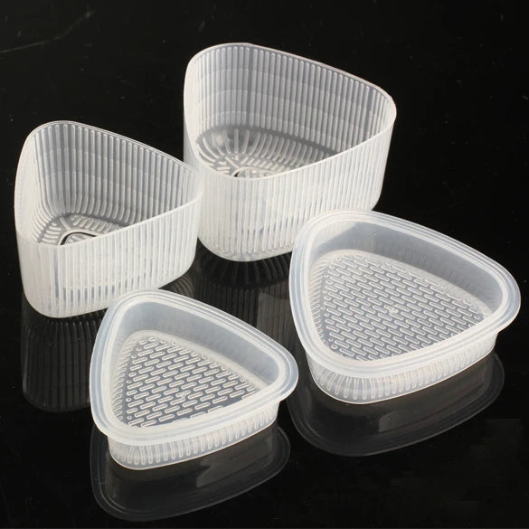Triangle Sushi Making Kit Four Piece Nonstick Rice Ball Molds
