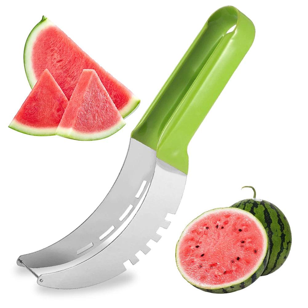 Shunmaii Stainless Watermelon Slicer With Non Slip Handle