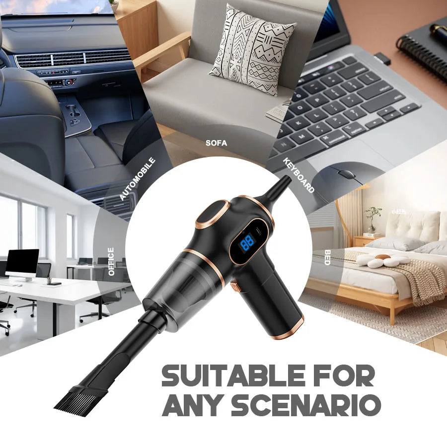 ABS Wireless Car Vacuum Cleaner Portable Mini Vacuum For Home