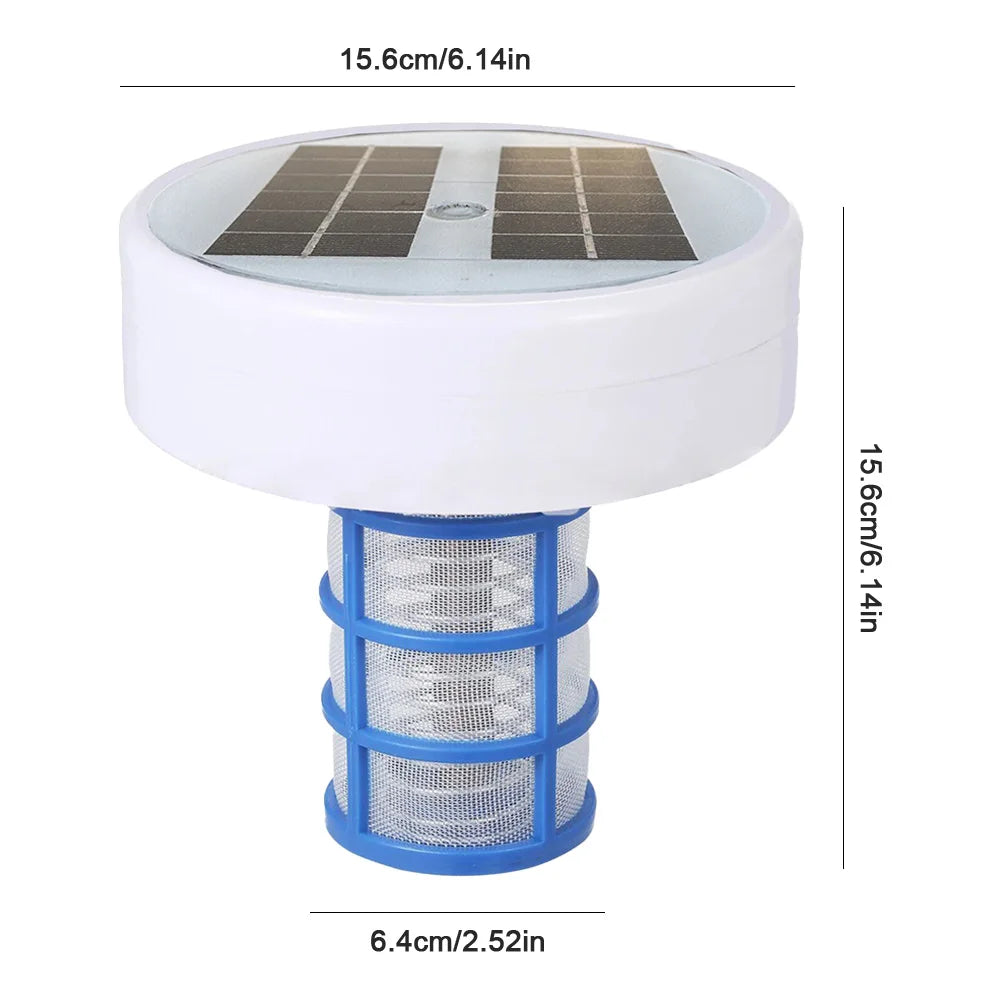 Copper Pool Ionizer Floater Solar Charged Auto Switch 35000 Gal