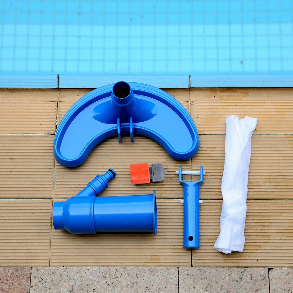 Professional Pool Vacuum Cleaning Tool Set With Brush EU Plug For Spa