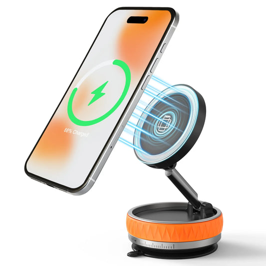 15W Wireless Car Charger Phone Holder N55 Magnetic Rotatable
