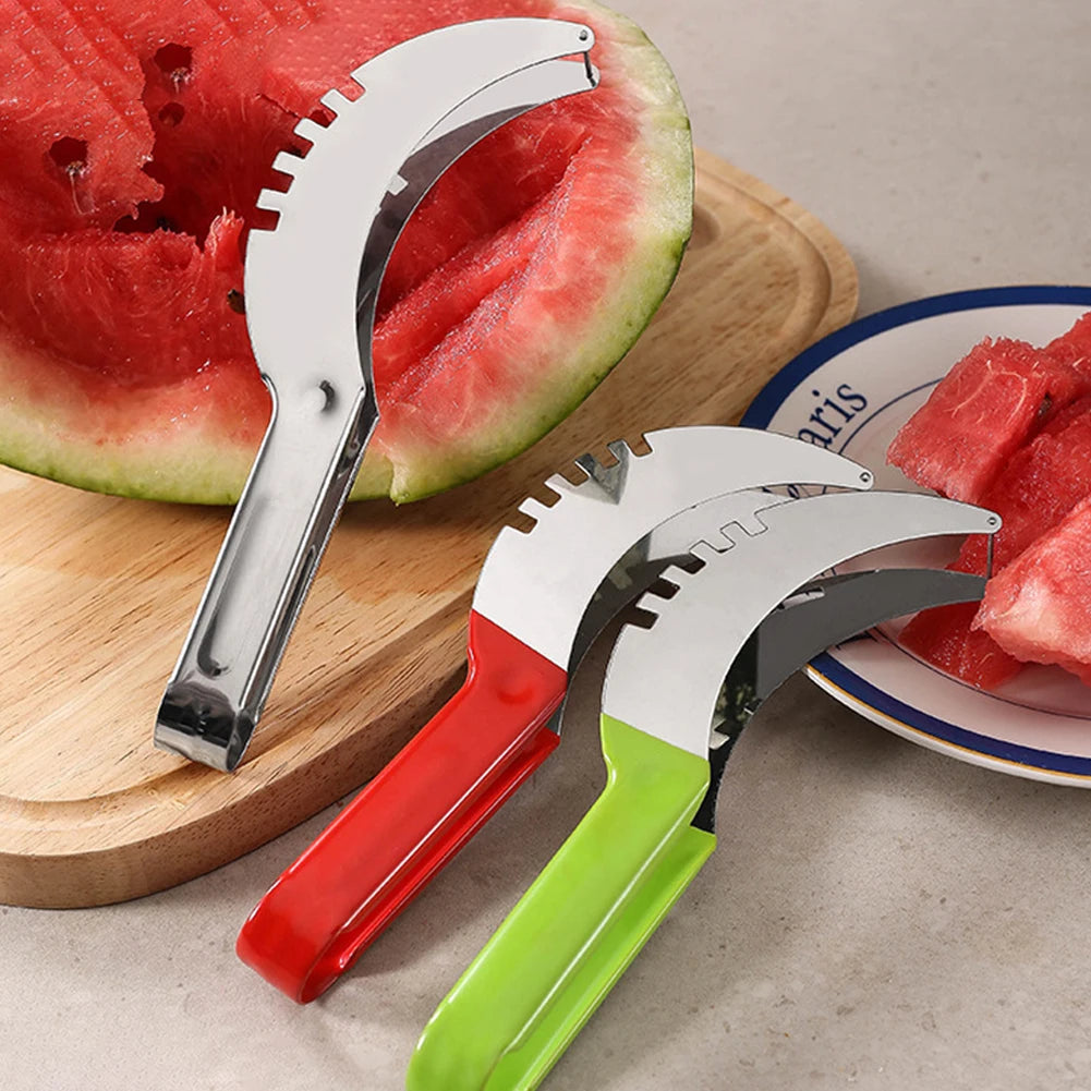 Shunmaii Stainless Watermelon Slicer With Non Slip Handle