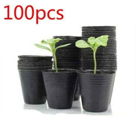 Soft Plastic Seedling Planters Set 100 Pieces For Flower And Vegetable Gardening