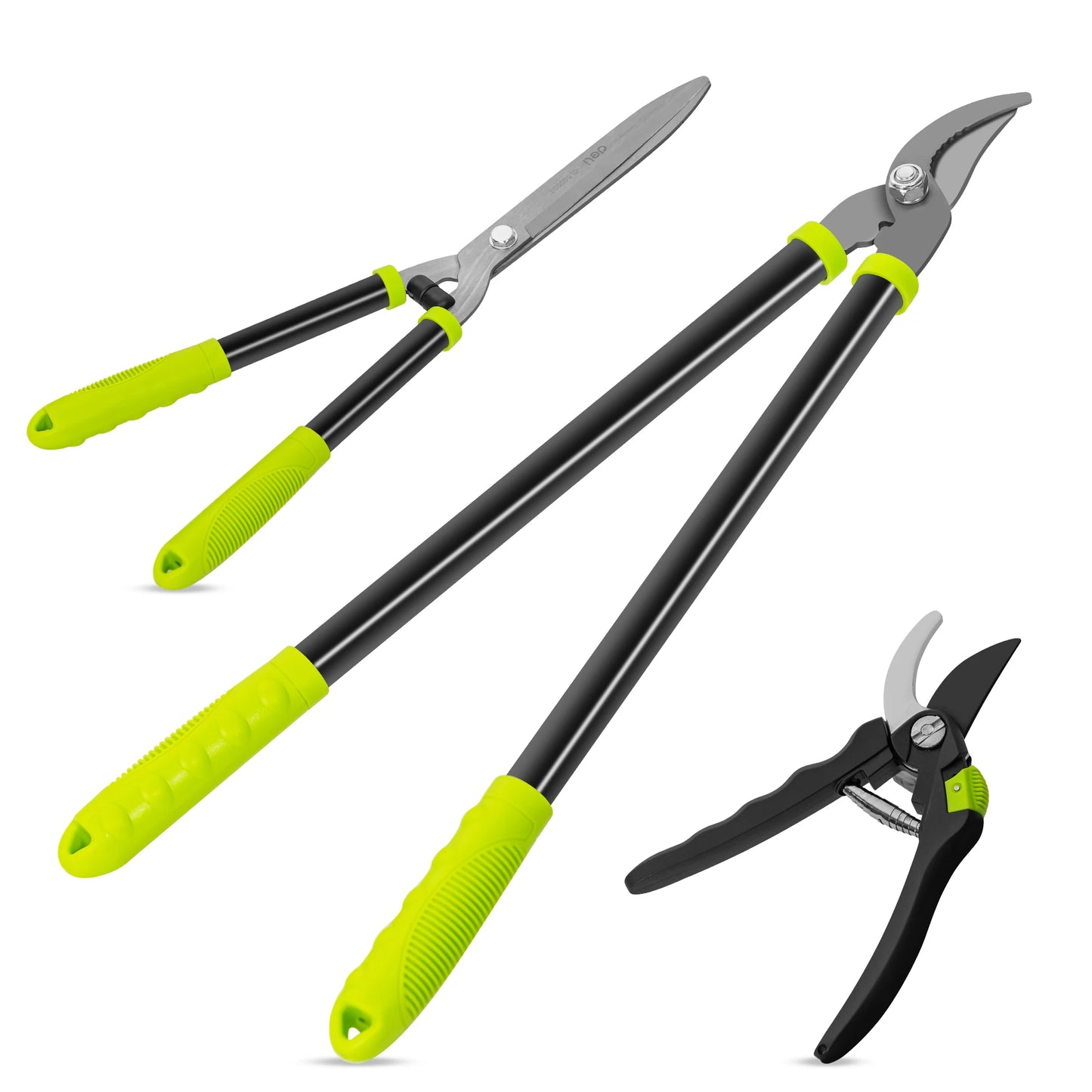 Deli 3 Piece Garden Tool Set Loppers Pruners Hedge Clippers