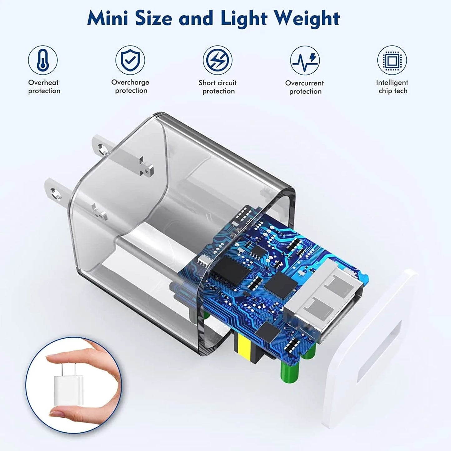 SANPRIO 2-Pack Lightning Cable and USB Wall Charger Set
